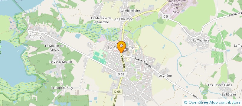 localisation de l'entreprise LUTECE  LA CHEVROLIERE