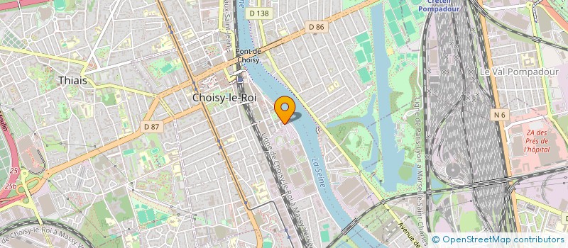 localisation de l'entreprise LUTECE ATTITUDES à CHOISY-LE-ROI