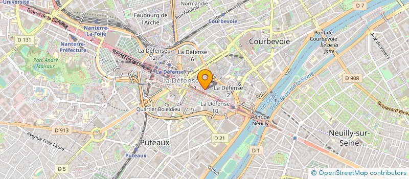 localisation de l'entreprise LUTECE COFFEE  NANTERRE