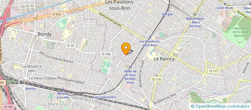 localisation de l'entreprise LUTECE DUO SERVICES à LES PAVILLONS-SOUS-BOIS