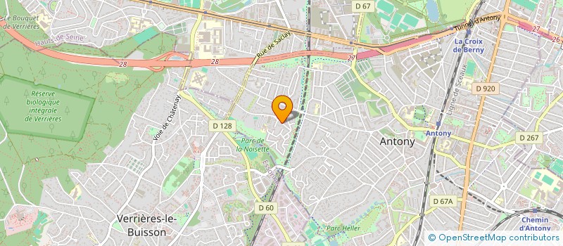 localisation de l'entreprise LUTECE EIFFEL à ANTONY