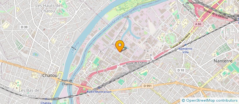 localisation de l'entreprise LUTECE ELEC à NANTERRE