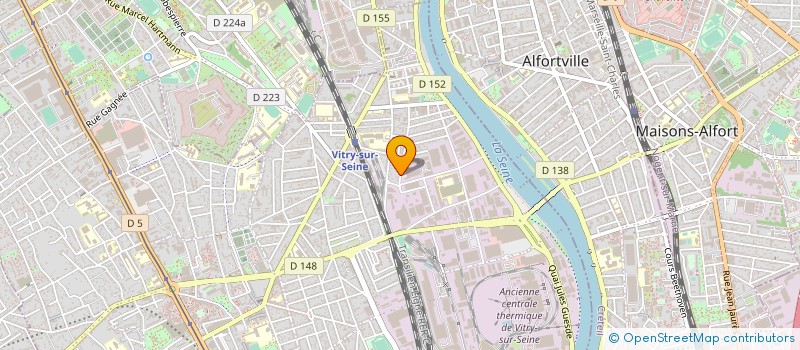 localisation de l'entreprise LUTECE ETANCHEITE à VITRY-SUR-SEINE