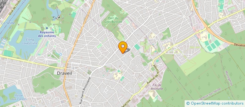 localisation de l'entreprise LUTECE FLUIDES TOITS ET CHALEUR à DRAVEIL