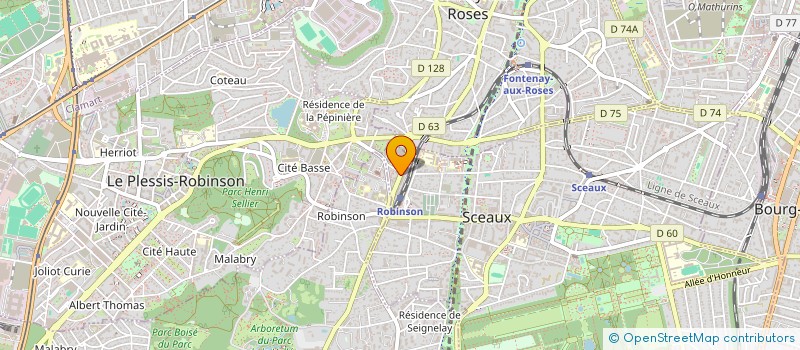 localisation de l'entreprise LUTECE PROPERTIES à SCEAUX