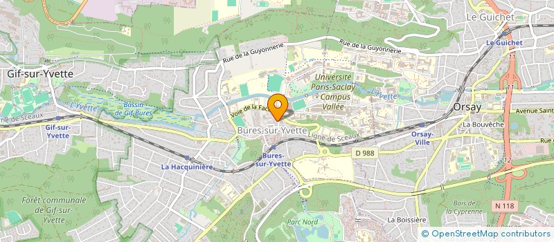 localisation de l'entreprise LUTECE SERVICE à BURES-SUR-YVETTE