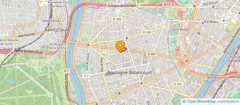 localisation de l'entreprise LUTECE SYNERGIES à BOULOGNE-BILLANCOURT