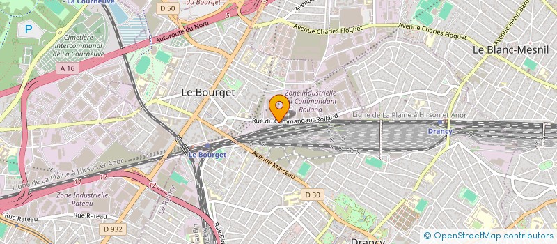 localisation de l'entreprise LUTECE TRADING à LE BOURGET