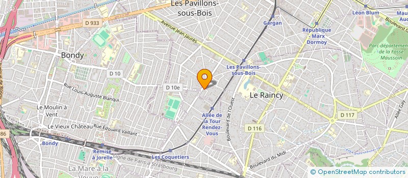 localisation de l'entreprise LUTECE TRANSPORT à LES PAVILLONS-SOUS-BOIS