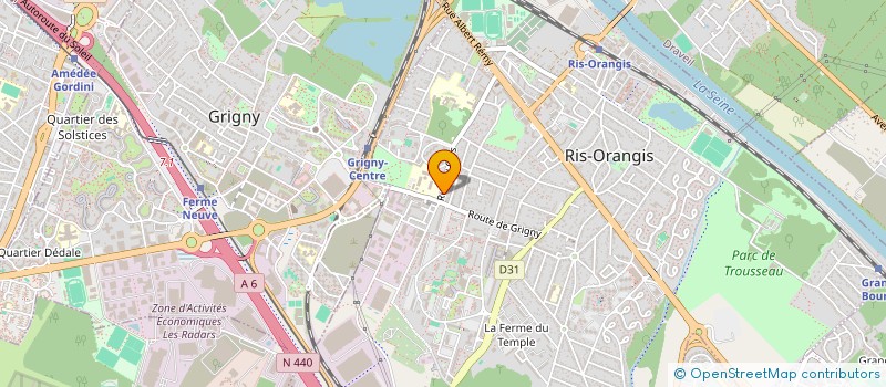 localisation de l'entreprise LUTECE TRANSPORTEURS à RIS-ORANGIS