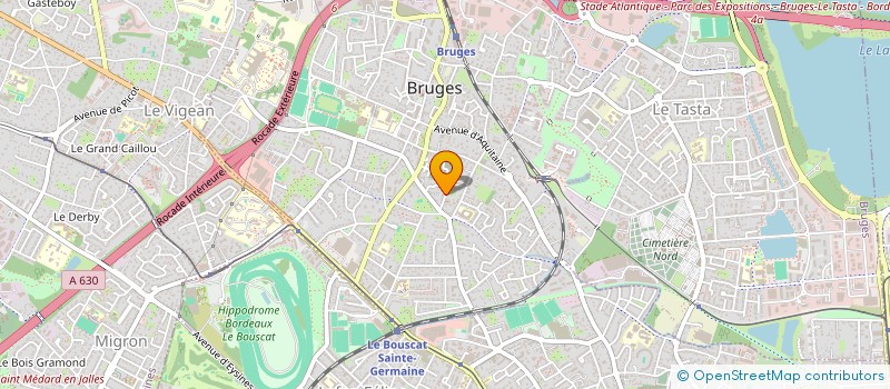 localisation de l'entreprise LUTECIA  BRUGES