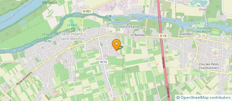 localisation de l'entreprise LUTECIA ANTONY à SAINT-HILAIRE-SAINT-MESMIN