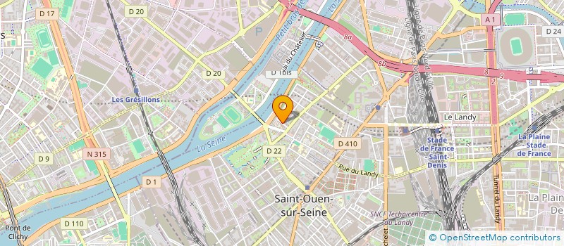 localisation de l'entreprise LUTECIA TAXI à SAINT-OUEN-SUR-SEINE