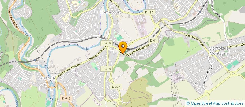 localisation de l'entreprise LUTEFA  HOMECOURT