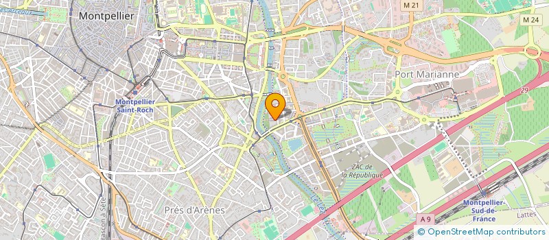 localisation de l'entreprise LUTEO à MONTPELLIER