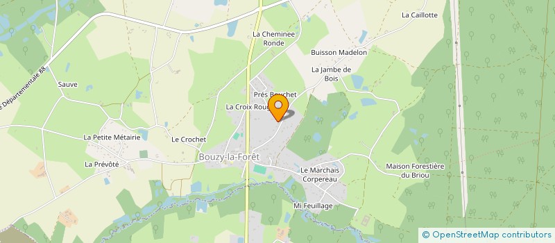 localisation de l'entreprise LUTERO à BOUZY-LA-FORET