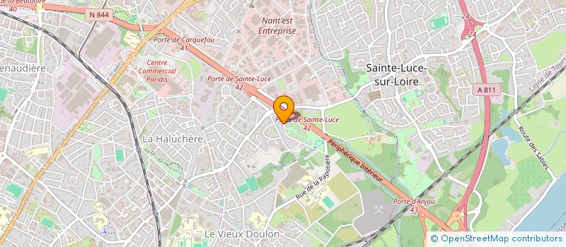 localisation de l'entreprise LUTES à NANTES