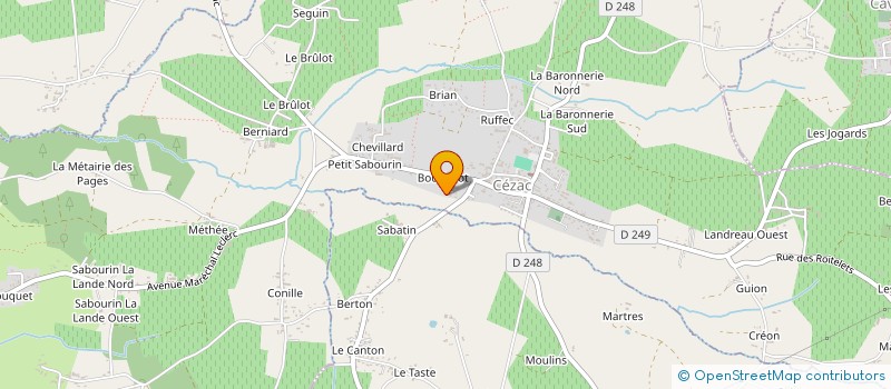 localisation de l'entreprise LUTETIA  LAPOUYADE