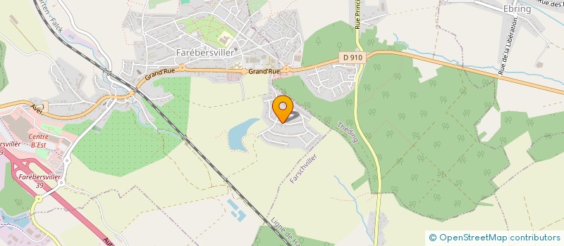 localisation de l'entreprise LUTETIA  FAREBERSVILLER