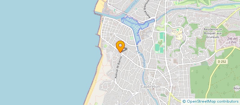 localisation de l'entreprise LUTETIA à CAPBRETON