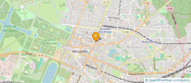 localisation de l'entreprise LUTETO à VERSAILLES