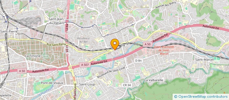 localisation de l'entreprise LUTH MACONNERIE GENERALE  MARSEILLE