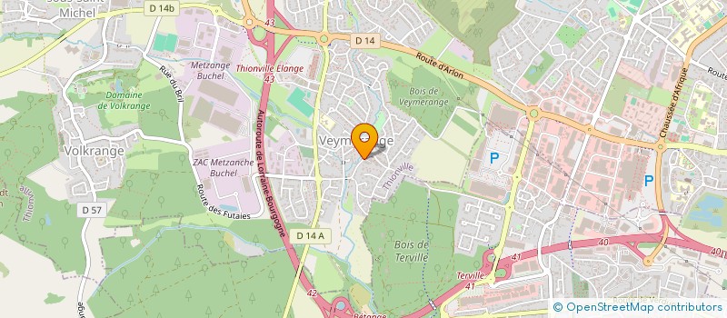 localisation de l'entreprise LUTHERIE CONROUX  THIONVILLE