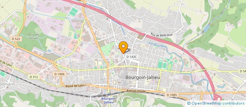 localisation de l'entreprise LUTHERIE LASSONNERIE  BOURGOIN-JALLIEU