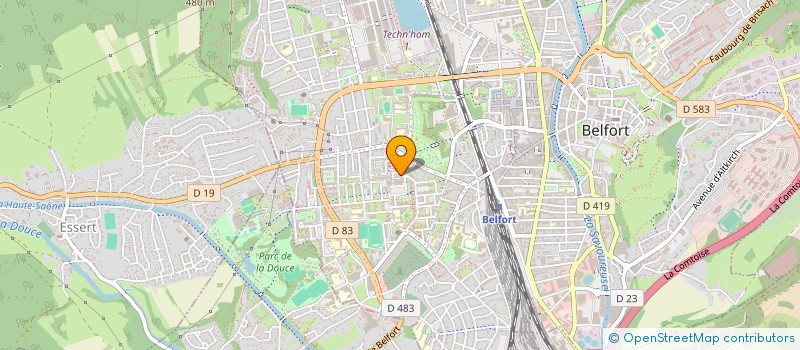 localisation de l'entreprise LUTHES  BELFORT
