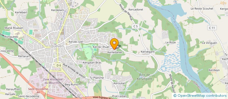 localisation de l'entreprise LUTHIJE  QUEVEN