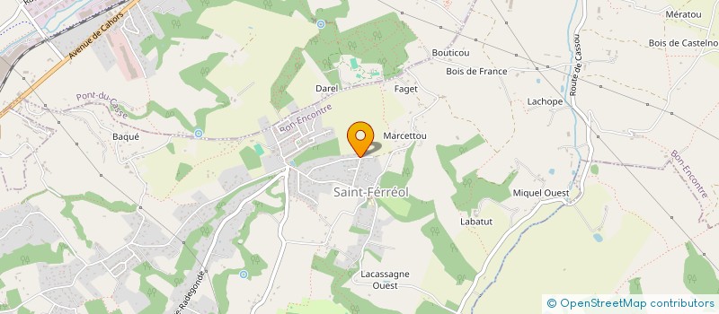 localisation de l'entreprise LUTHINES  BON-ENCONTRE