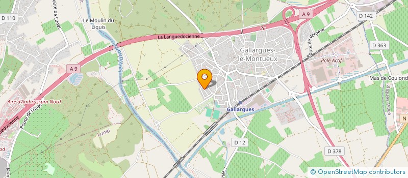 localisation de l'entreprise LUTHIS à GALLARGUES-LE-MONTUEUX