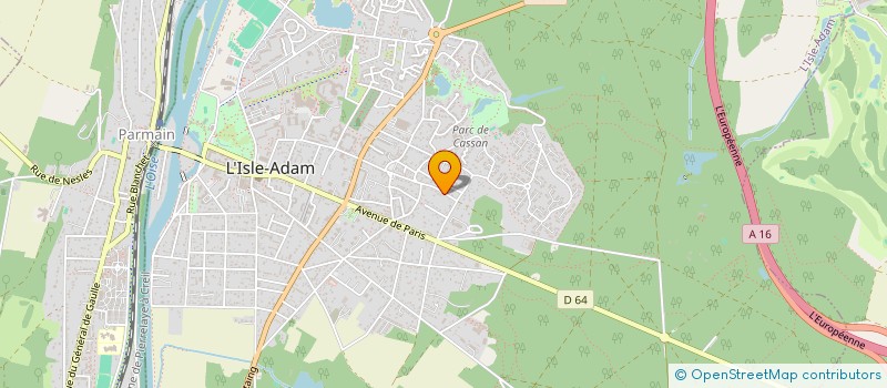 localisation de l'entreprise LUTHOLI  L'ISLE-ADAM