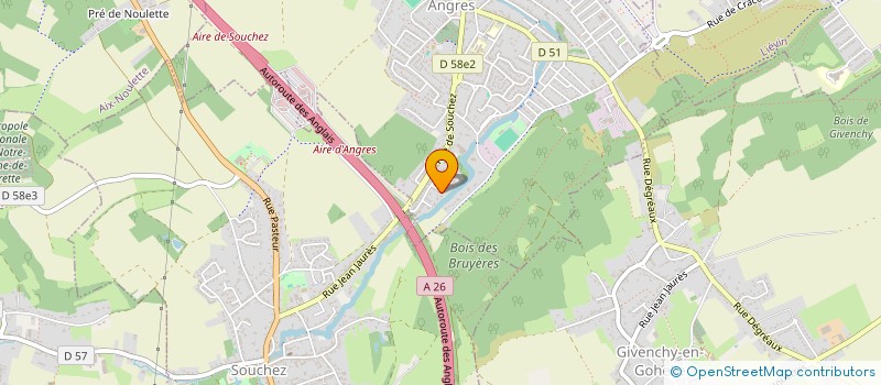 localisation de l'entreprise LUTI  ANGRES