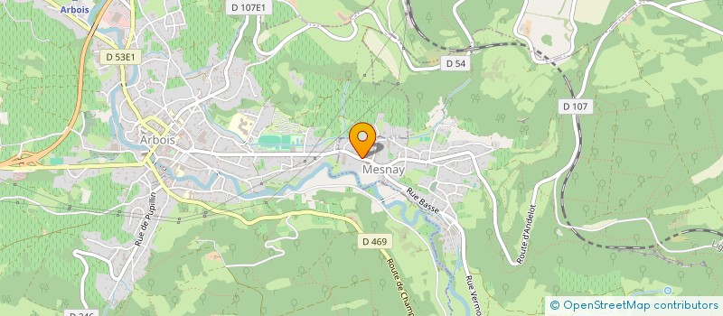 localisation de l'entreprise LUTI'COOP HABITAT  MESNAY