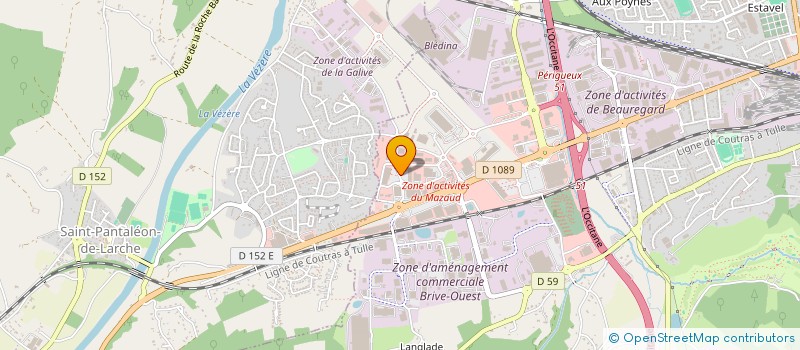 localisation de l'entreprise LUTIBEL à BRIVE-LA-GAILLARDE