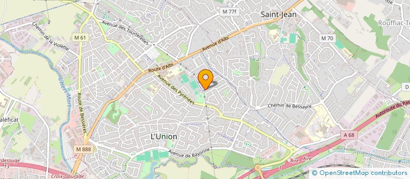 localisation de l'entreprise LUTIN LUTINE à L'UNION