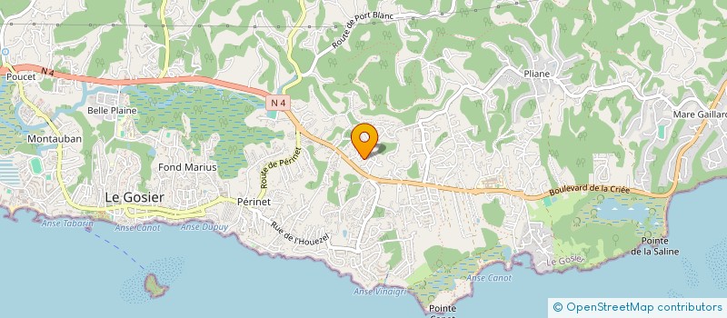 localisation de l'entreprise LUTIN MEMBERS SERVICES  LE GOSIER