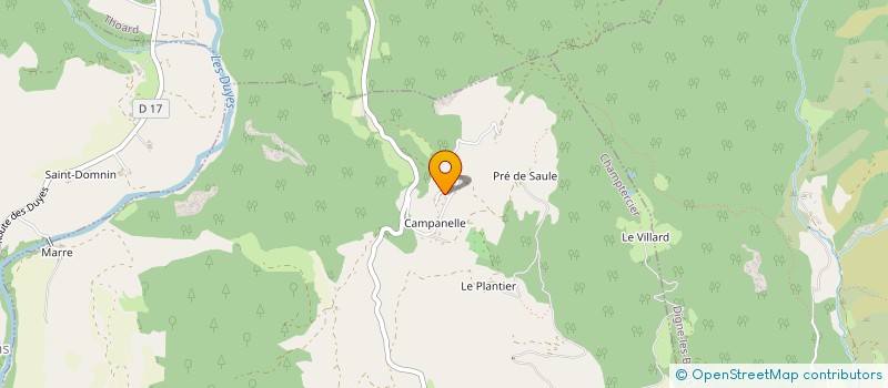 localisation de l'entreprise LUTIN'S  CHAMPTERCIER