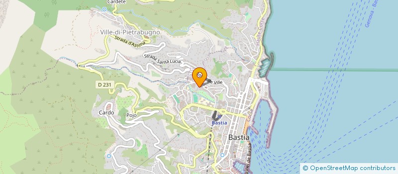 localisation de l'entreprise LUTINA à BASTIA
