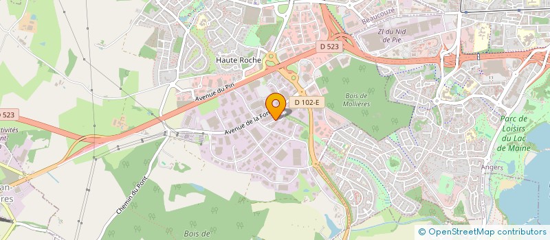 localisation de l'entreprise LUTINS & COMPAGNIES à BEAUCOUZE