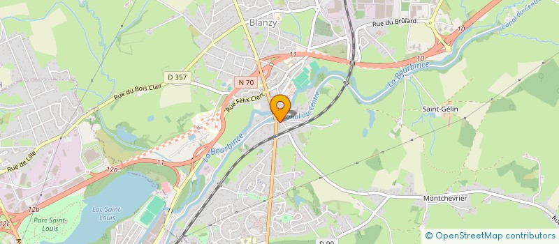 localisation de l'entreprise LUTION 71  BLANZY