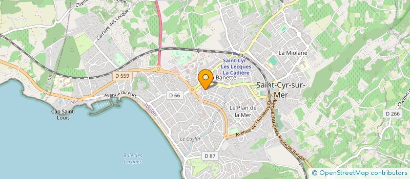 localisation de l'entreprise LUTIREYO à SAINT-CYR-SUR-MER