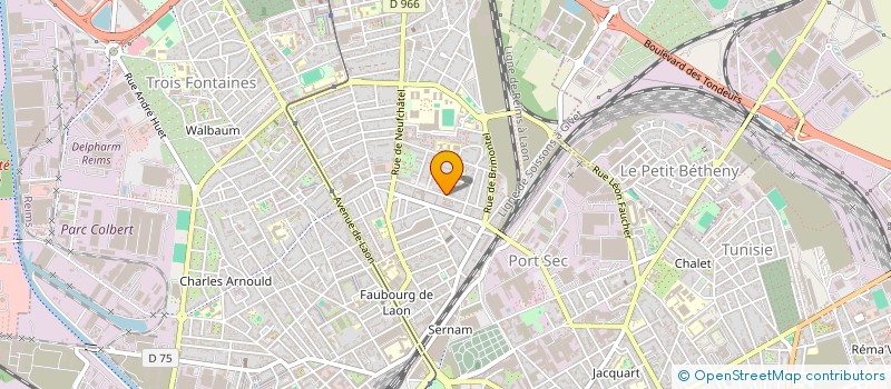 localisation de l'entreprise LUTON  REIMS