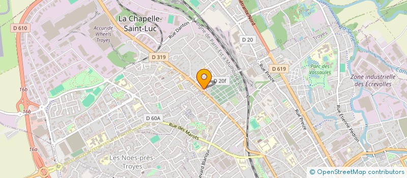 localisation de l'entreprise LUTRO à LA CHAPELLE-SAINT-LUC