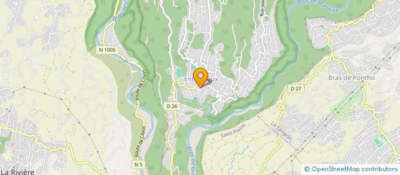 localisation de l'entreprise LUTTE CLUB PETITE ILE  ENTRE-DEUX