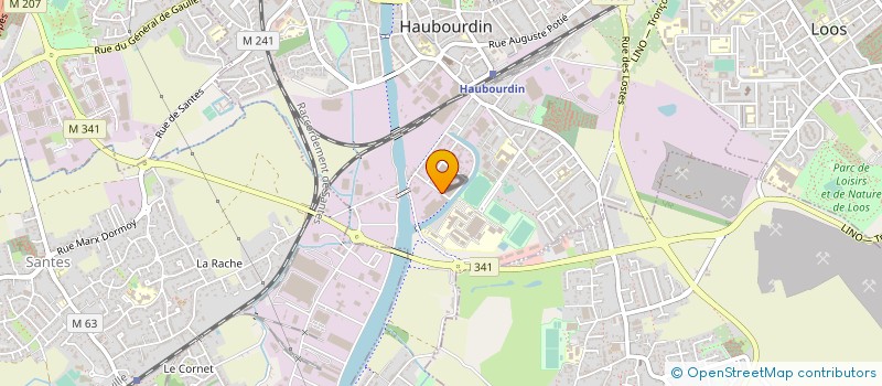 localisation de l'entreprise LUTTE CONTACT CLUB à HAUBOURDIN