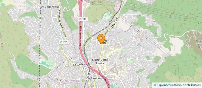 localisation de l'entreprise LUTTE OLYMPIQUE MASSALIA  MARSEILLE