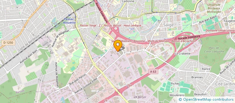 localisation de l'entreprise LUTTERBACH  PESSAC