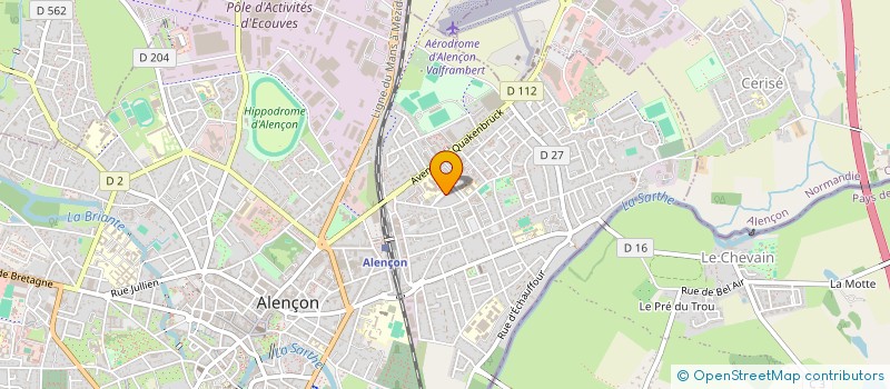 localisation de l'entreprise LUTTEUR CLUB ALENCON à ALENCON